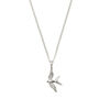 Swallow In Flight Silver Necklace, thumbnail 5 of 8
