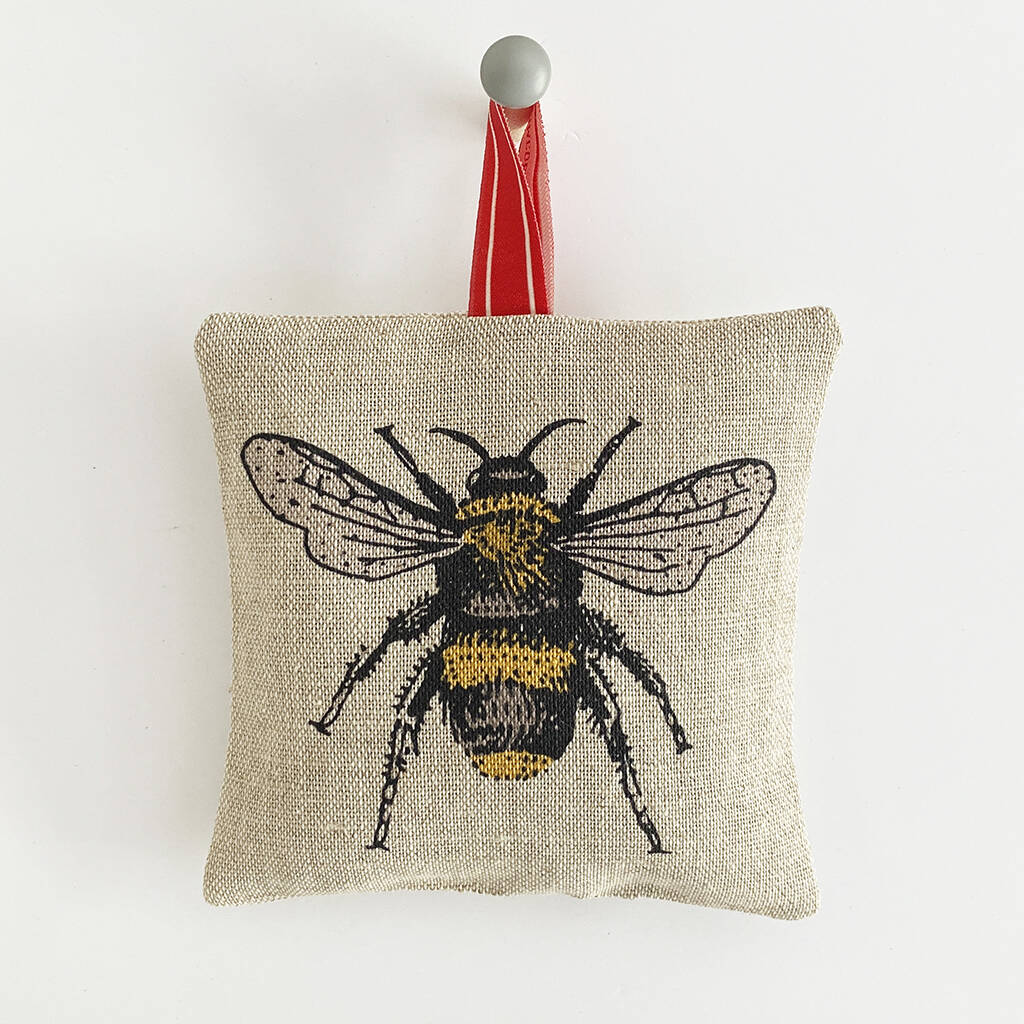 Bee Motif Lavender Bag By Keylime Design | notonthehighstreet.com