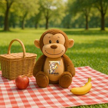 Personalised Initials Large Monkey Teddy, 6 of 7