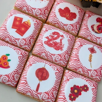 Year Of The Snake New Lunar Year Biscuits Gift Box, 12 of 12