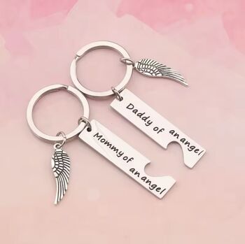 Baby Loss Miscarriage Parents Gift Memorial Keyring, 2 of 2