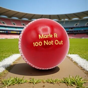 Personalised Vintage Leather Cricket Ball, 12 of 12