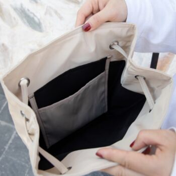 Waterproof Nylon Picnic Shoulder Leather Handle Bag, 3 of 8