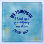 Personalised Teacher Glass Coaster Thank You For Helping Me Shine, thumbnail 1 of 2