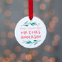 Personalised First Christmas Married Decoration, thumbnail 2 of 3