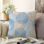 Blue And Beige Cushion Cover With Circular Points, thumbnail 1 of 4