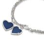 925 Sterling Silver Rope Chain Heart Locket Bracelet, thumbnail 2 of 5
