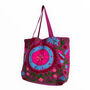 Embroidered Suzani Bag In Purple, thumbnail 8 of 12