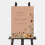 Autumn Wildflowers Wedding Welcome Sign, thumbnail 1 of 2