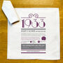 Personalised 90th Birthday Gift 1933 Handkerchief Pair, thumbnail 9 of 12