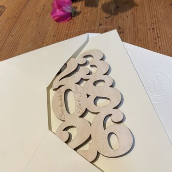 Personalised Save The Date Card, 4 of 8