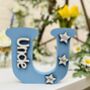 Uncle Gift Letter Personalised Stars, thumbnail 5 of 5