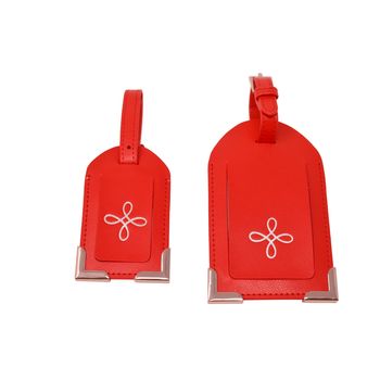 Leather Set Of Two Travel Luggage Tags, 6 of 8