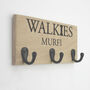 Personalised Walkie's Oak Dog Lead Hooks, thumbnail 1 of 9