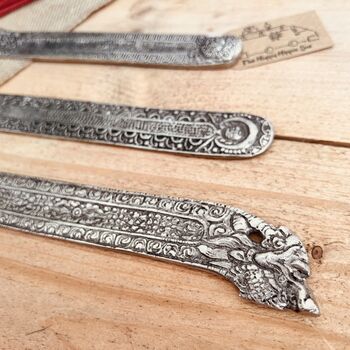 Silver Indian Style Incense Stick Holder Ash Catcher, 3 of 7