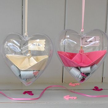 Message Heart Sail Boat Favours, 2 of 12