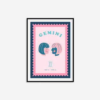 Children's Gemini Zodiac Print, 5 of 7