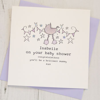 Personalised Baby Shower Card, 2 of 4