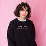 I Just Want Snacks Embroidered Sweatshirt, thumbnail 3 of 11