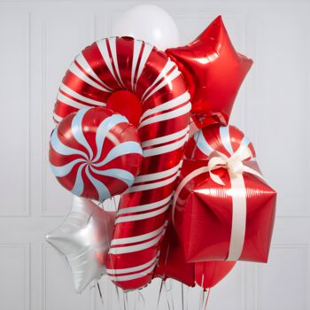 Large Candy Cane Christmas Balloon Decorations, 2 of 6