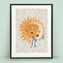 Sunkissed Moon Art Print, thumbnail 1 of 2