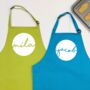Personalised Kids Aprons With Names In Circles, thumbnail 1 of 5