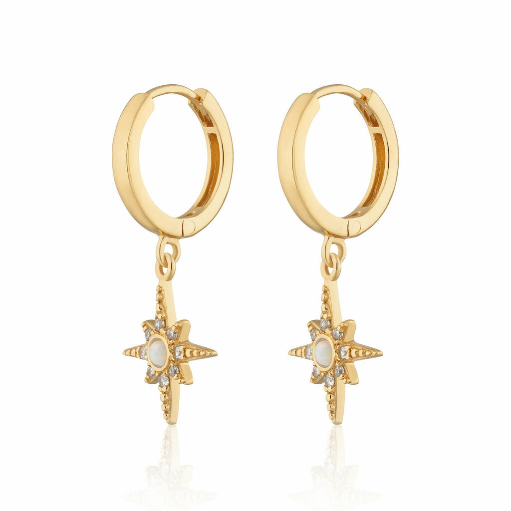 Opal starburst earrings Clearance