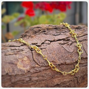Silver Or Gold Personalised Snaffle Bit Necklace, 9 of 10