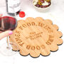 Personalised 'Good Times' Scalloped Serving Board, thumbnail 1 of 3
