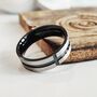 8mm Stainless Steel Cross Thumb Band Male Ring, thumbnail 3 of 7