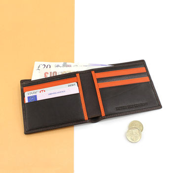 Personalised Italian Leather Wallet In Tan Or Brown, 4 of 6