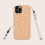 Orange Rain Dots Biodegradable Phone Case, thumbnail 1 of 8