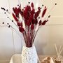 Mini Red And White Bunny Tail Arrangement, thumbnail 1 of 3