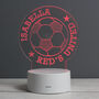 Personalised Colour Changing Football Night Light, thumbnail 3 of 7