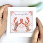 Personalised Lobster Love Pebble Picture, thumbnail 1 of 3