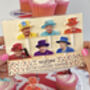 Set Of Six Jubilee Cupcake Toppers Featuring The Queen, thumbnail 4 of 5