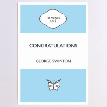Personalised Well Done Stripe Card, 2 of 6