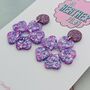 Chunky Petal Flower Earrings / Floral Jewellery / Bold Birthday Gift For Her, thumbnail 4 of 9