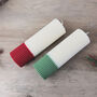 Two Tone Ombre Christmas Pillar Candle Christmas Decor, thumbnail 10 of 10