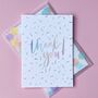 Thank You Calligraphy Card With Confetti Envelope, thumbnail 1 of 5