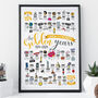 Personalised 50th Golden Wedding Anniversary Print, thumbnail 1 of 7