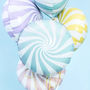 Pastel Candy Swirl Foil Balloons, thumbnail 1 of 4