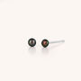 Tiny Pearl Button Stud Earrings, thumbnail 4 of 6