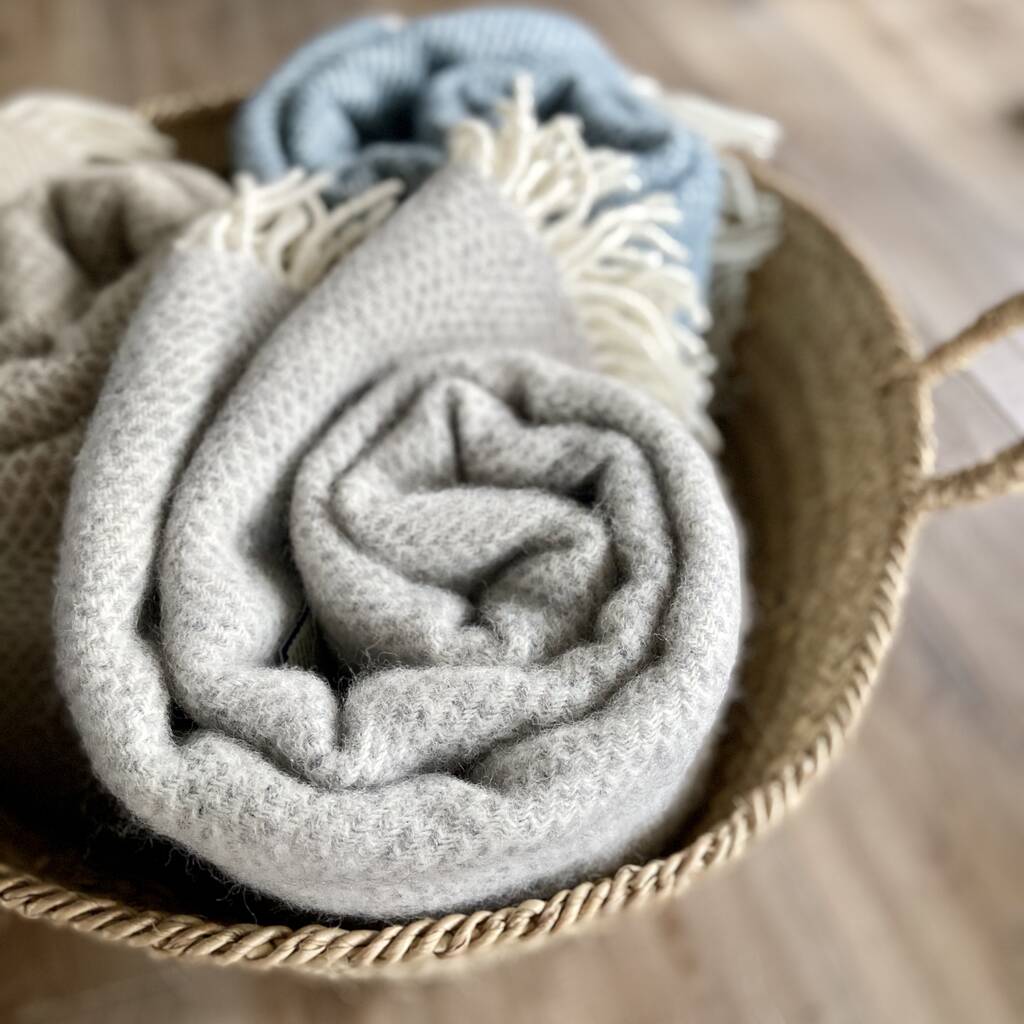Beehive Wool Throw In Various Colours, 1 of 7