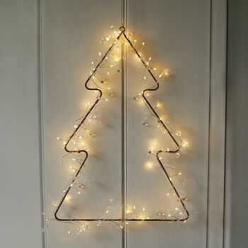 Bronze Christmas Tree Hanging Decoration, 2 of 2