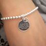 Sterling Silver True Friend Engraved Bracelet, thumbnail 5 of 12