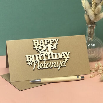 Personalised 21st Birthday Card Keepsake, 9 of 12