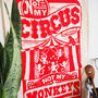 Circus Monkeys Funny Tea Towel, thumbnail 3 of 4