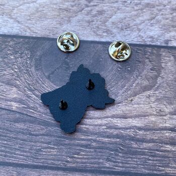 Cowboy Highland Cow With Rodeo Enamel Pin, 3 of 5