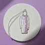 Harry Styles Drawing Bauble/ Wooden Hanging Charm, thumbnail 1 of 4